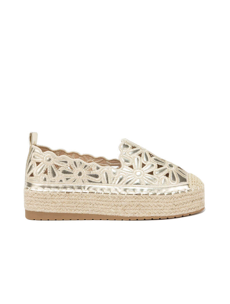 Mocassins à plateforme en halfa